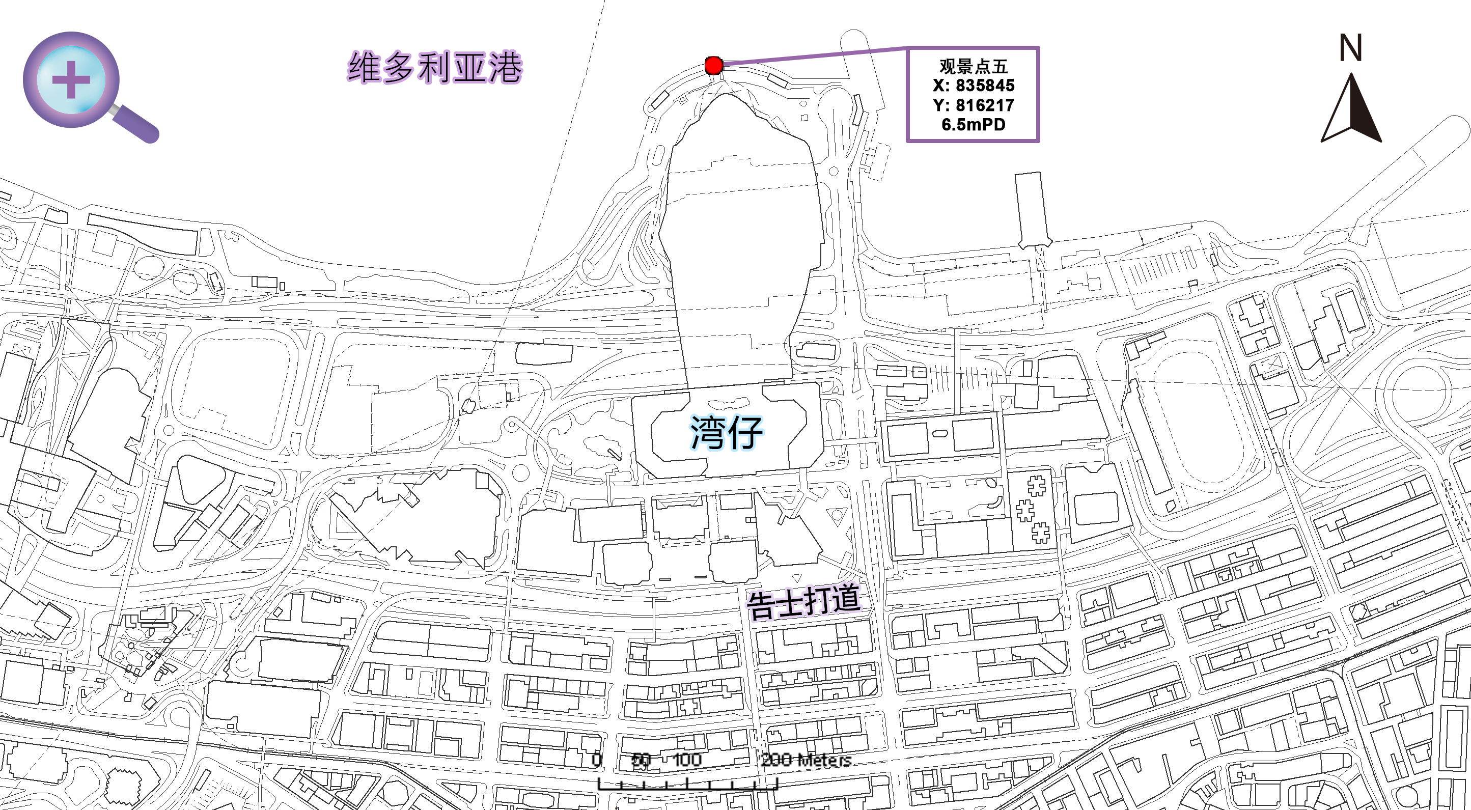 观景点五远距地图