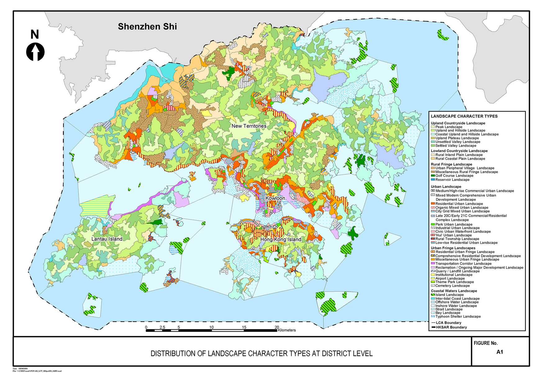 A1	Distribution of Landscape Character Types at District Level