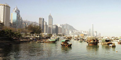 Coastal Waters Landscape (Causeway Bay Typhoon Shelter, Hong Kong Island)