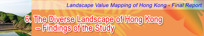 CHAPTER 6 THE DIVERSE LANDSCAPE OF HONG KONG  FINDINGS OF THE STUDY