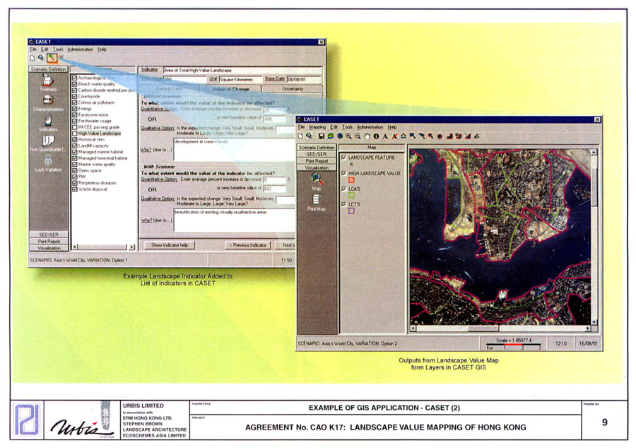 Figure 9 Example of GIS Application - CASET(2)